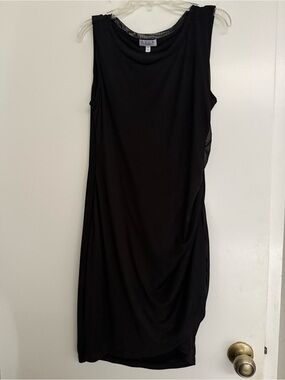 Sleeveless Black Sheath Dress